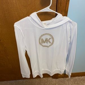 White michael kors lightweight hoodie
